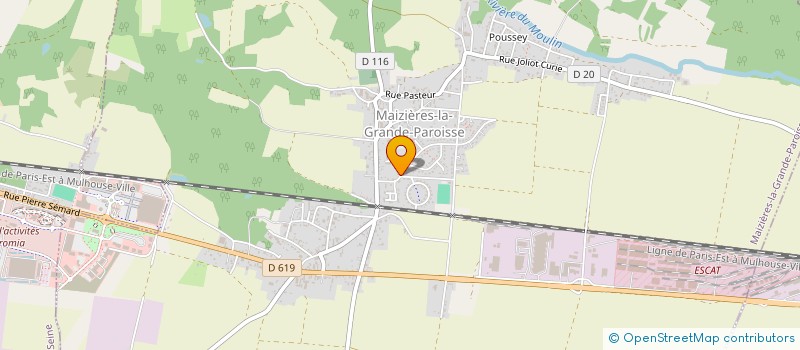 localisation de l'entreprise SCI BAZIN JACKIE  MAIZIERES-LA-GRANDE-PAROISSE