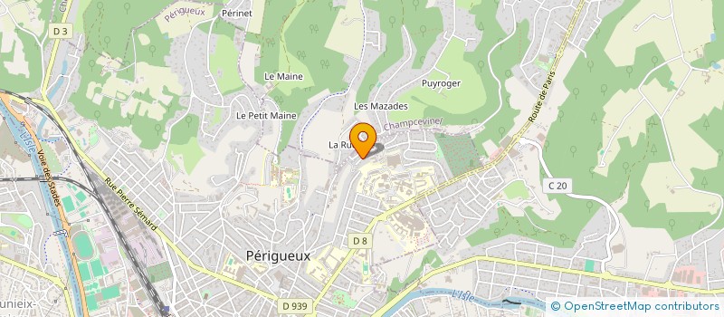 localisation de l'entreprise SCI BAZINE-MARCHAND à PERIGUEUX