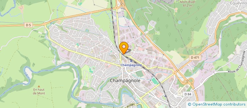 localisation de l'entreprise SCI BAZINET  CHAMPAGNOLE