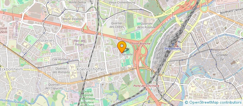 localisation de l'entreprise SCI BAZOU  STRASBOURG