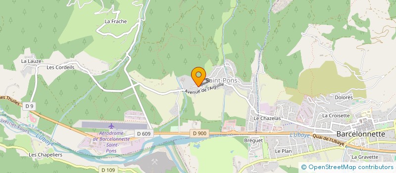 localisation de l'entreprise SCI BAZUC EN UBAYE  SAINT-PONS