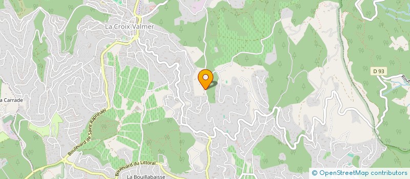 localisation de l'entreprise SCI BAZUR  LA CROIX-VALMER