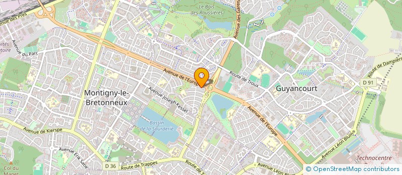 localisation de l'entreprise SCI BB  MONTIGNY-LE-BRETONNEUX