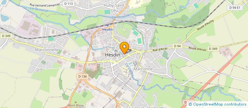 localisation de l'entreprise SCI BB  HESDIN