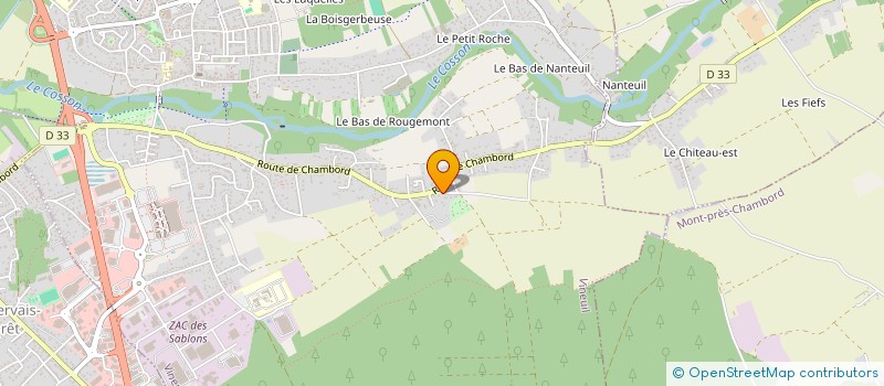 localisation de l'entreprise SCI BB  VINEUIL