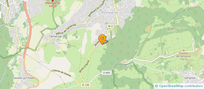 localisation de l'entreprise SCI BB 52  ROMAGNAT