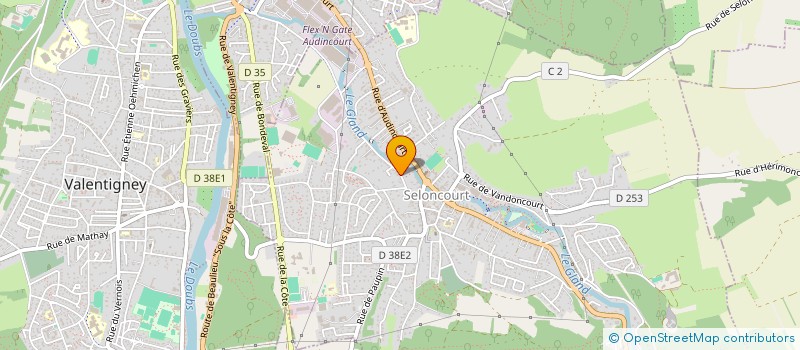 localisation de l'entreprise SCI BB  SELONCOURT