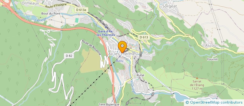 localisation de l'entreprise SCI BB à AX-LES-THERMES
