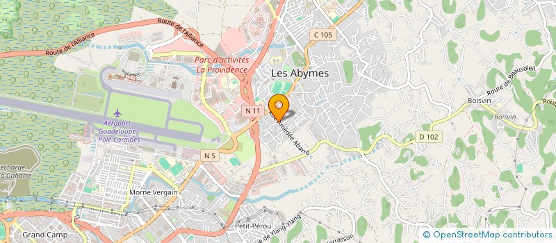 localisation de l'entreprise SCI BB IMMOBILIER à LES ABYMES
