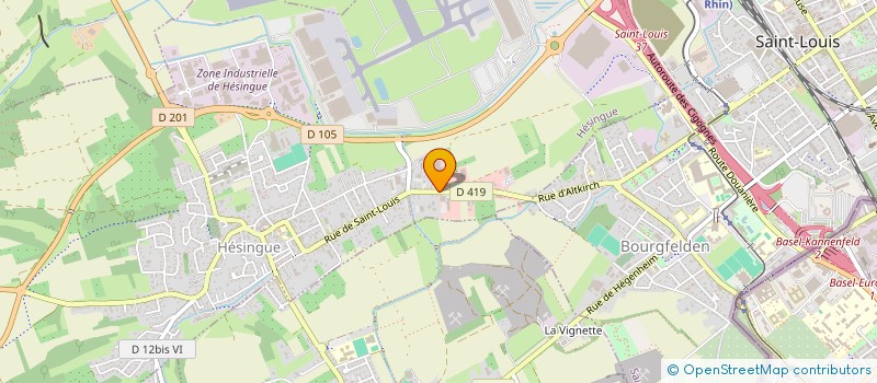 localisation de l'entreprise SCI BB SAVERNE  HESINGUE