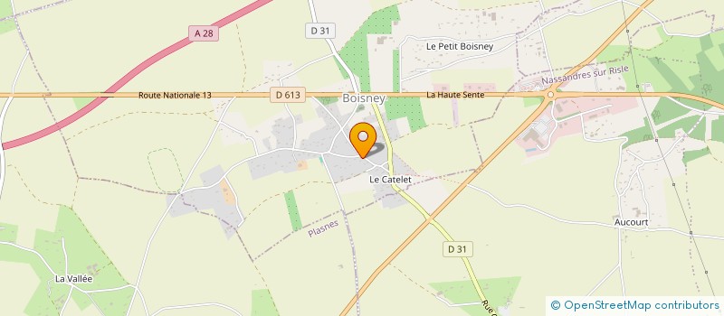 localisation de l'entreprise SCI BB SR  BOISNEY