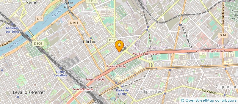 localisation de l'entreprise SCI BB1 à CLICHY
