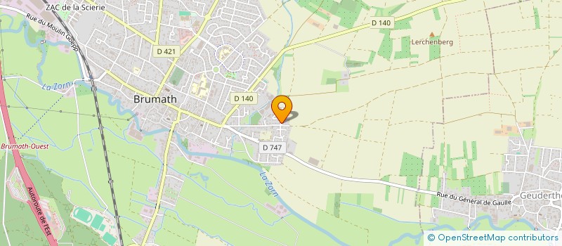 localisation de l'entreprise SCI BBA  BRUMATH