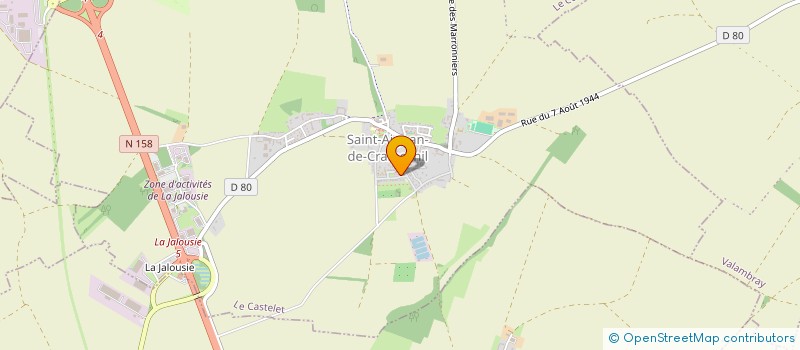 localisation de l'entreprise SCI BBA  LE CASTELET