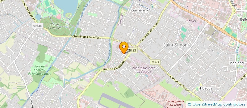 localisation de l'entreprise SCI BBAH  CUGNAUX