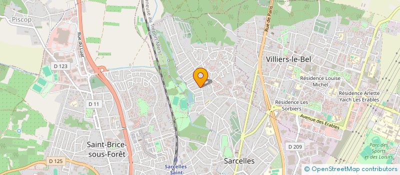 localisation de l'entreprise SCI BBBS  SARCELLES