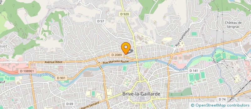 localisation de l'entreprise SCI BBC  BRIVE-LA-GAILLARDE