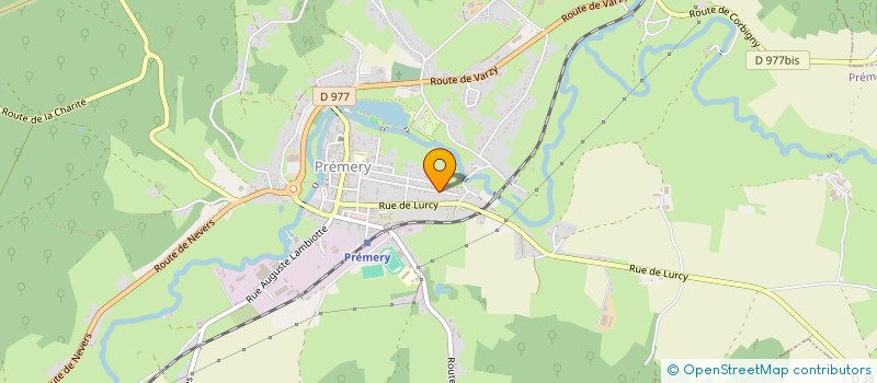 localisation de l'entreprise SCI BBC  PREMERY
