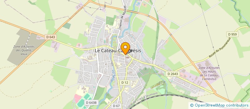 localisation de l'entreprise SCI BBC  LE CATEAU-CAMBRESIS