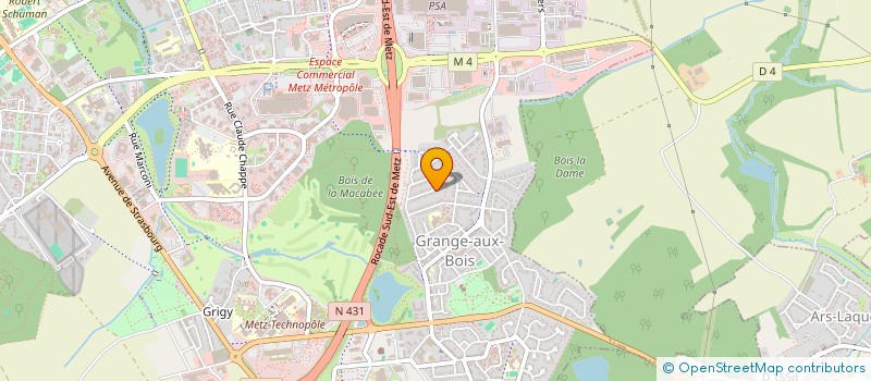 localisation de l'entreprise SCI BBC  METZ