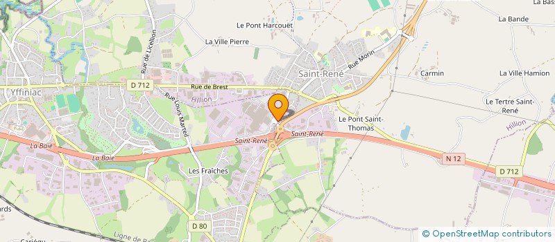 localisation de l'entreprise SCI BBC  YFFINIAC