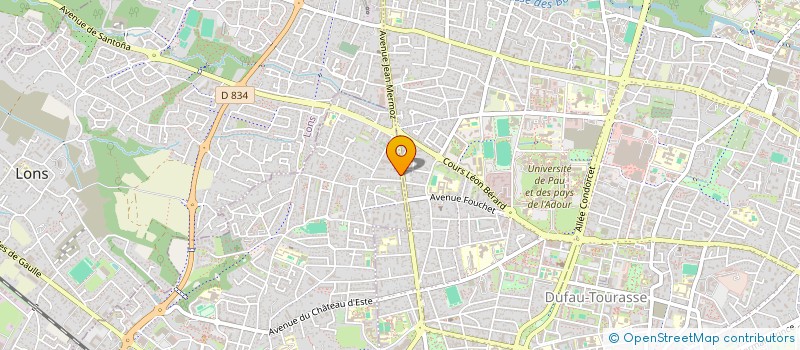 localisation de l'entreprise SCI BBC 94 à LONS