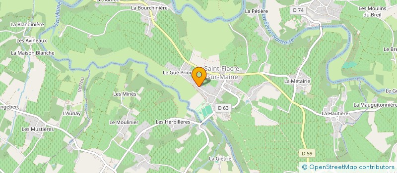 localisation de l'entreprise SCI BBCJR LA BAULE  SAINT-FIACRE-SUR-MAINE