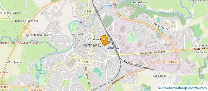 localisation de l'entreprise SCI BBCTS  PARTHENAY