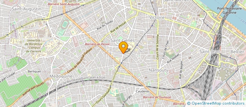 localisation de l'entreprise SCI BBD  BORDEAUX