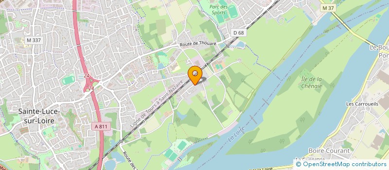 localisation de l'entreprise SCI BBDF  SAINTE-LUCE-SUR-LOIRE