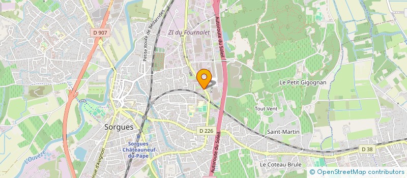 localisation de l'entreprise SCI BBDM  SORGUES