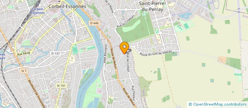 localisation de l'entreprise SCI BBF à SAINTRY-SUR-SEINE