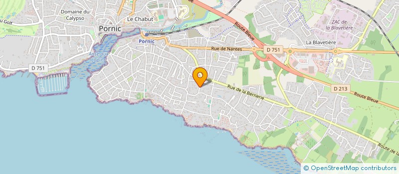 localisation de l'entreprise SCI BBF  PORNIC