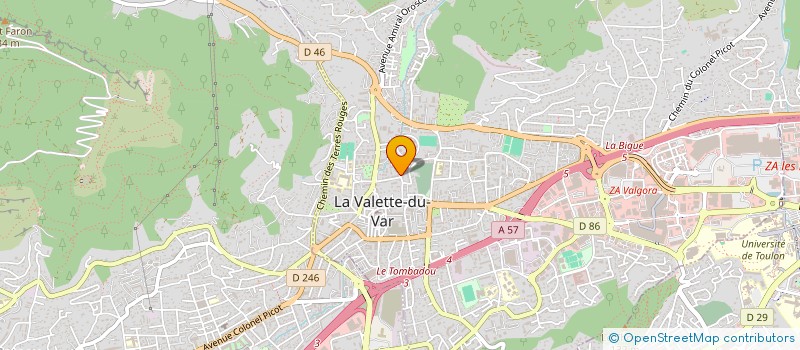 localisation de l'entreprise SCI BBF à LA VALETTE-DU-VAR