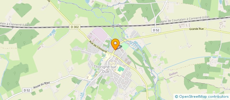 localisation de l'entreprise SCI BBF  THORIGNE-SUR-DUE