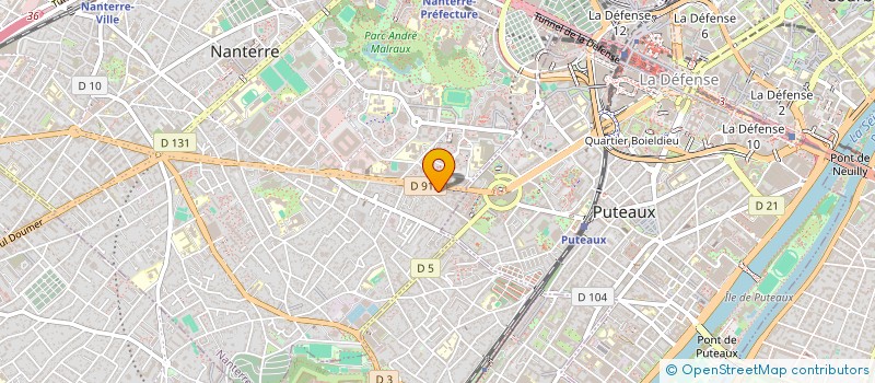 localisation de l'entreprise SCI BBF  NANTERRE