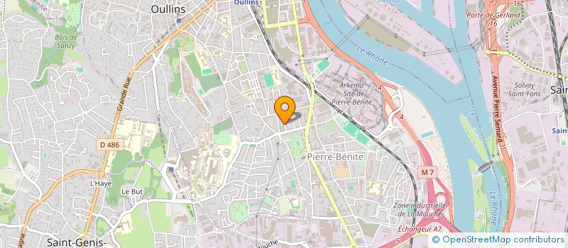 localisation de l'entreprise SCI BBFV  OULLINS-PIERRE-BENITE