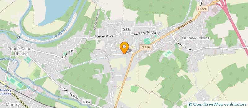 localisation de l'entreprise SCI BBG  QUINCY-VOISINS