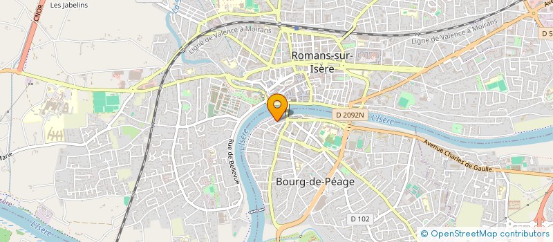 localisation de l'entreprise SCI BBG  BOURG-DE-PEAGE