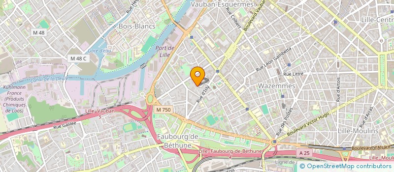 localisation de l'entreprise SCI BBI à LILLE
