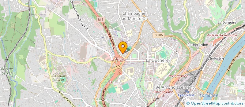 localisation de l'entreprise SCI BBI  LYON