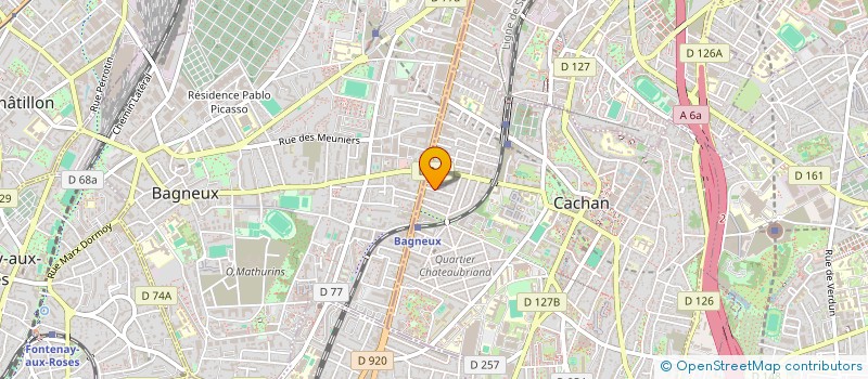 localisation de l'entreprise SCI BBI  CACHAN