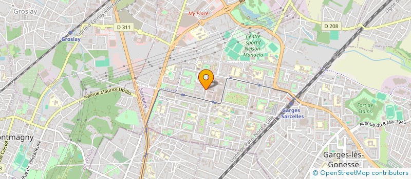 localisation de l'entreprise SCI BBL à SARCELLES