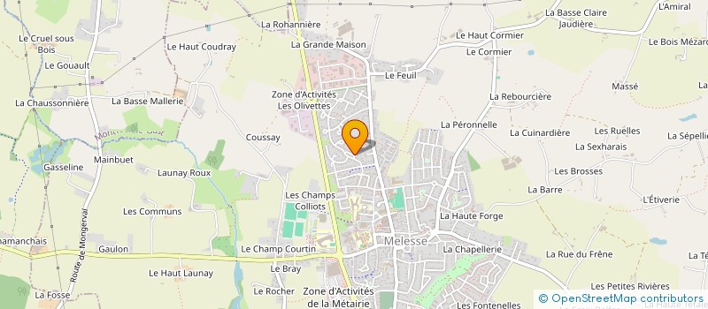 localisation de l'entreprise SCI BBL  MELESSE