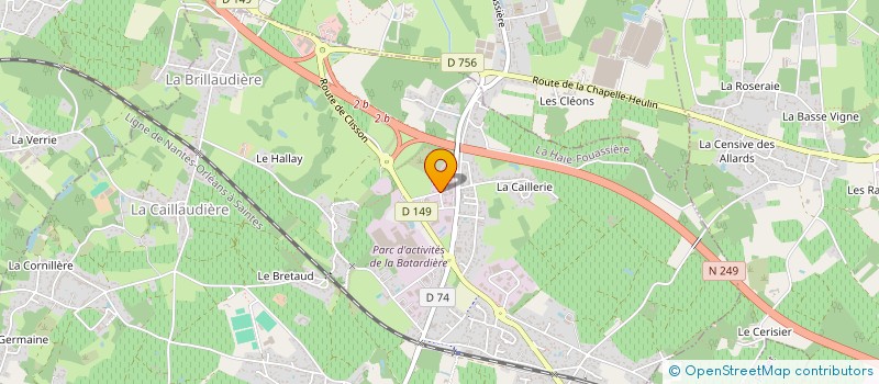 localisation de l'entreprise SCI BBL CHARRON  LA HAIE-FOUASSIERE