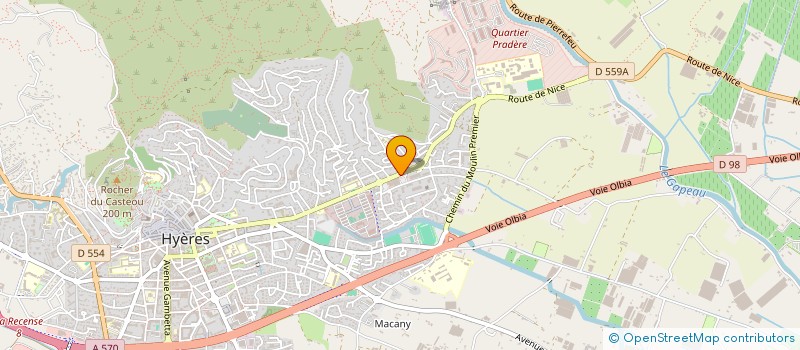 localisation de l'entreprise SCI BBM DU PALYVESTRE  LA CRAU