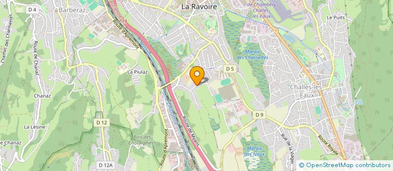 localisation de l'entreprise SCI BBM2  LA RAVOIRE