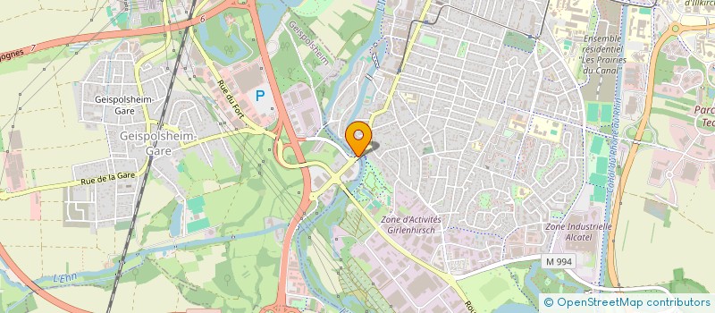 localisation de l'entreprise SCI BBN  GEISPOLSHEIM