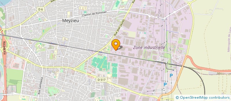 localisation de l'entreprise SCI BBO  MEYZIEU