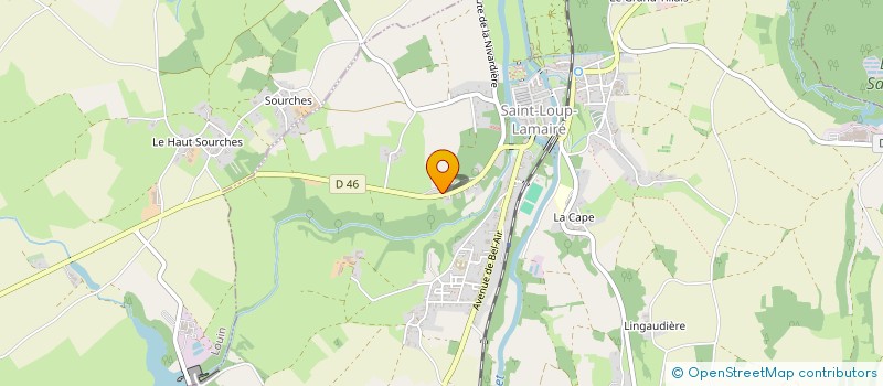 localisation de l'entreprise SCI BBP  SAINT-LOUP-LAMAIRE